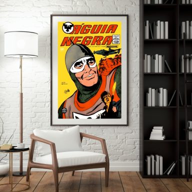 Vintage comic book cover featuring a masked hero in a gray helmet and vibrant graphics.